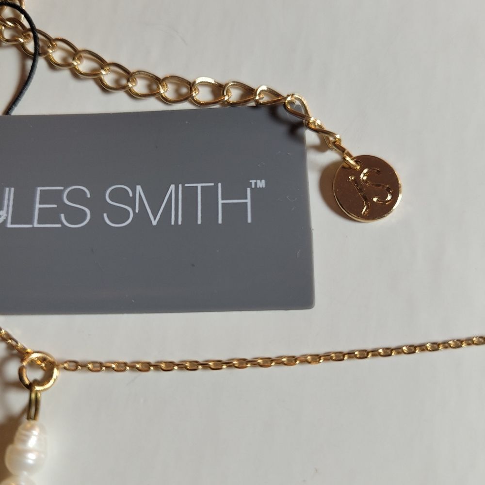 Jules Smith Gold Necklace with Faux Pearl Accents - Picture 4 of 9